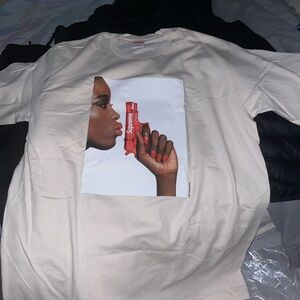 Supreme Beige Graphic Tee